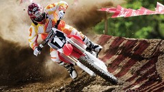 Roads motocross motorbikes