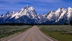 Roads Mountains nature