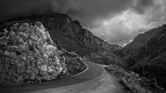 Roads paths greyscale