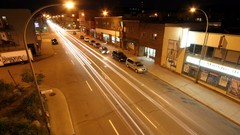 Roads streets long exposure light trails