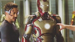 Robert downey jr tony stark iron man 3 Set Photos