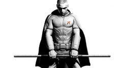 Robin monochrome batman arkham