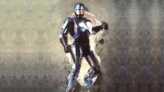 Robocop cyborg Robocop 2 Movies Machine Men gun wall 1990 (Year)
