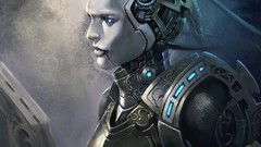 Robot artwork odin fantasy art