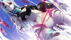 Robot blood anime girls original characters