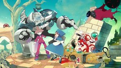 Robot brown empty green eyes Mononoke