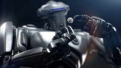 robot depth of field hands mech render digital art Flowers