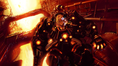 Robot fire orange mecha