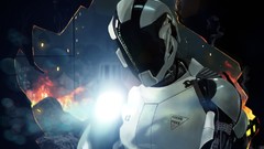 Robot police Total Recall armor cyberpunk fan art outer space 