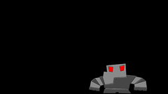 robot red eyes Minimalism simple Simple Background