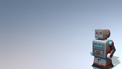 Robot reflections abstract