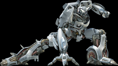 Robot transformer jazz 3d graphic