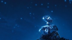 Robot WALL E night sky