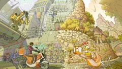 Robots Anime comics cities Nate Simpson