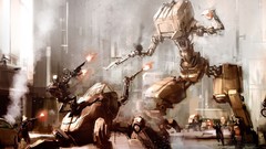 Robots artwork futuristic