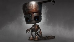 Robots artwork Simple Background