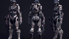Robots Characters cgi fantasy art armored suit