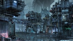 Robots cities artwork futuristic