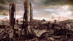 Robots cities artwork futuristic