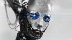 Robots faces cyborgs Androids artwork futuristic