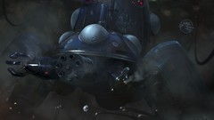 Robots Ghost in the Shell artwork tachikoma futuristic Sergey 