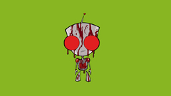 Robots Invader Zim blood