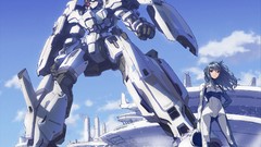 Robots mecha blue hair