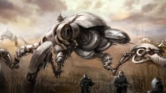 Robots military artwork