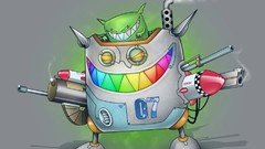 Robots multicolor feed me rainbows