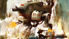 Robots science fiction artwork fantasy art