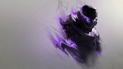 Robots smoke Simple Background