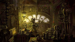 Robots steampunk mechanical