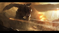 Robots Transformers artwork digital art futuristic Andree Wallin