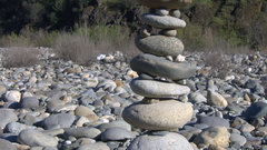 Rock cairn high