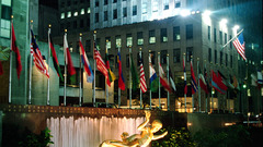 Rockefeller Center at night