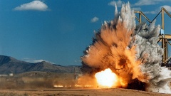 Rockets boom explosions