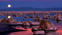 Rocks California lakes reflections