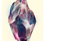 Rocks crystals Simple Background