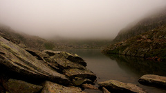 Rocks fog rivers