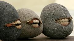 Rocks funny smiling