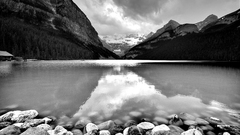 Rocks grayscale monochrome lakes