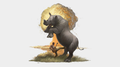 Rocks rhinoceros nuclear explosions