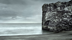 Rocks Sea clouds nature