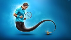 Roger federer genie tennis players