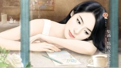 Romance Cover anime girls brunettes novel