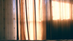 Romania curtains bedroom morning