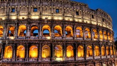 Rome Italy Colosseum HDR