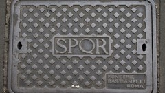 Rome Italy italia roma spqr manholes
