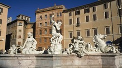 Rome Italy Neptune Fountains