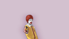 Ronald mcdonald simple background